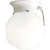 Illumine 2 Light Flush Mount Canyon Rock Finish Soft Vanilla Glass