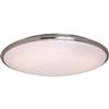 Illumine 1+1 Light Flush Mount Satin Nickel Finish White Glass