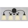 Eglo ATHENS Wall Light 4L, Oil Rubbed Bronze Finish,Etched Cream Glass