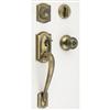 Schlage Antique Brass Door Handleset Camelot / Georgian Knob