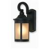 Filament Design Apollo 1 Light Black Outdoor Incandescent Wall Light