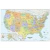 WallPOPs 24 Inches H x 36 Inches W Dry Erase USA Map Wall Applique