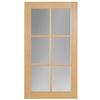 Eurostyle Wood Glass Door Turin 16 1/2 x 30 1/8 Natural