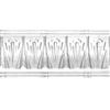 Shanko White Finish Steel Cornice 4 Inches Projection x 4 Inches Deep x 4 Feet Long