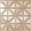 Shanko 2 Feet x 2 Feet Brass Plated Steel Lay-In Ceiling Tile Design Repeat Every 6 Inches