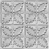 Shanko 2 Feet x 4 Feet Lacquer Steel Finish Nail-Up Ceiling Tile Design Repeat Every 12 Inches