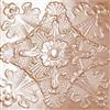 Shanko 2 Feet x 4 Feet Copper Plated Steel Finish Nail-Up Ceiling Tile Design Repeat Every 2...