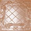 Shanko 2 Feet x 4 Feet Copper Plated Steel Finish Nail-Up Ceiling Tile Design Repeat Every 2...