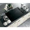 GE Profile 30 Inch Built-In Cleandesign Electric Cooktop, Black - PCP932BMBB