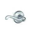 Schlage Satin Chrome Flair Privacy Lever