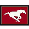 CFL 2 Ft. 8 In. x 3 Ft. 10 In. Calagary Stampeders Spirit Rug