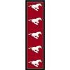 CFL 2 Ft. 1 In. x 7 Ft. 8 In. Calagary Stampeders Repeat Rug