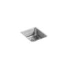 Kohler Undertone(R) Medium Squared Undercounter Kitchen Sink, 7-1/2 Inch Deep