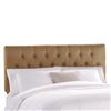 Skyline Furniture MFG. Queen Tufted Headboard in Shantung Khaki