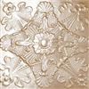 Shanko 2 Feet x 4 Feet Brass Plated Steel Finish Nail-Up Ceiling Tile Design Repeat Every 24 Inches