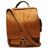 Ashlin Morrie 13.5" Leather Messenger Bag (T8413-18-08) - Brown