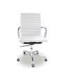 JR Home Collection Berlin Leather Office Chair (IF-OC101-AJ-WH) - White