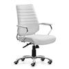 Zuo Enterprise Mid Back Office Chair (205165) - White