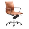 Zuo Lider Low-Back Office Chair (205206) - Terracotta