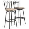 Monarch Padded Swivel Barstools (I 2312) - Coffee