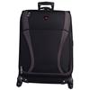 Canada Collection 25" 4-Wheeled Spinner Expandable Luggage (CA75475) - Black/ Grey