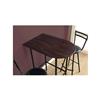 Monarch Metal Bar Table (I 2345) - Cappuccino / Black