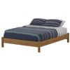 South Shore Fynn Double Platform Bed (3226204) - Harvest Maple