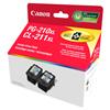 Canon PG-210XL/CL-211XL CMYK Inkjet Cartridge Two Pack (2973B008)