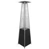 Paramount 40,000 BTU Pyramid Flame Heater (PH08-S BK) - Stainless / Black