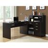 Monarch Home Office Desk (I 7018) - Cappuccino