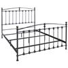 Serta Bed by Bell'O King Size Metal Bed (B552K) - Dark Graphite