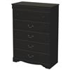 South Shore Vintage Collection 5-Drawer Chest (3187035) - Ebony