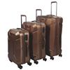 Mancini 3-Piece 8-Wheeled Spinner Suitcase Set (LPC125) - Gold