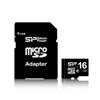 Silicon Power 16GB Class 10 microSDHC Flash Card w/SD adapter (SP016GBSTH010V10-SP)