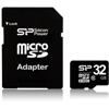 Silicon Power 32GB Class 10 microSDHC Flash Card w/SD adapter (SP032GBSTH010V10-SP)