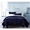 wholeHome LUXE (TM/MC) Manor Velvet 3-Piece Quilt Set