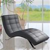 Bella Black Reclining Chaise Lounge