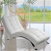 Bella White Reclining Chaise Lounge