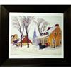 Winter Morning in Baie St Paul By Clarence Gagnon Framed Print