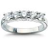 Five-Stone Round Brilliant Diamond Ring (1.00 ctw) Platinum