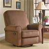 Dylan Chocolate Brown Reclining Glider