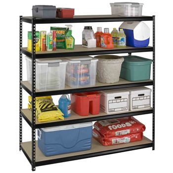 SPG International Heavy Duty 5 Tier Slotted Shelving Collection ...